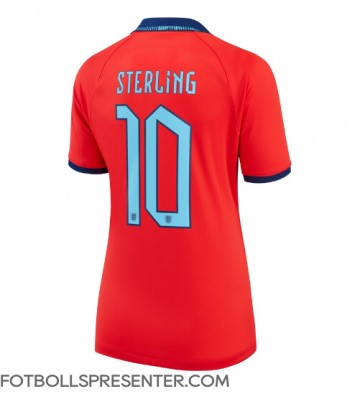England Raheem Sterling #10 Borta Matchtröja Dam VM 2022 Kortärmad